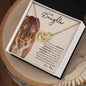 My Daughter | Braver Stronger Smarter - Interlocking Hearts Necklace