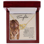 My Daughter | Braver Stronger Smarter - Interlocking Hearts Necklace