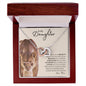 My Daughter | Braver Stronger Smarter - Interlocking Hearts Necklace